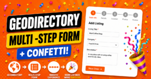 GeoDirectory Listing Form Into a Multi-Step Form (+ Confetti!)