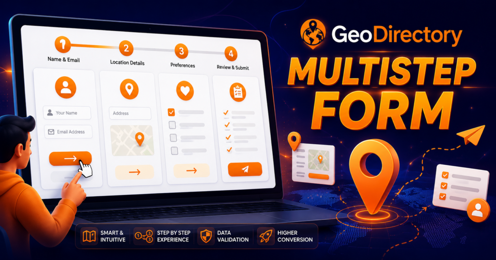 Geodirectory multi step form